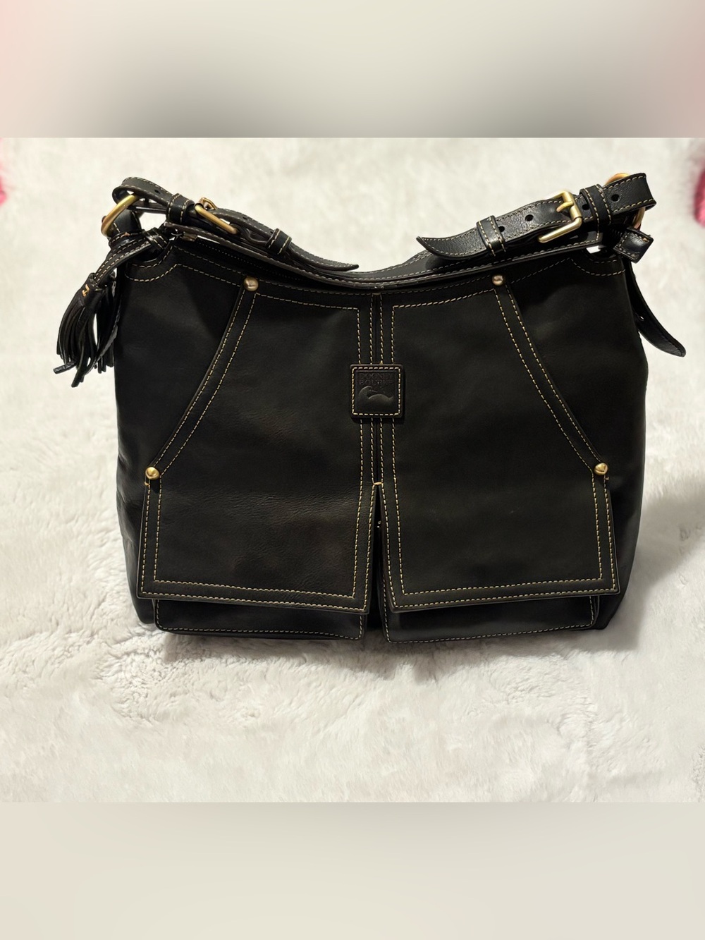 Dooney & Bourke Florentine Kingston Hobo - Black Leather